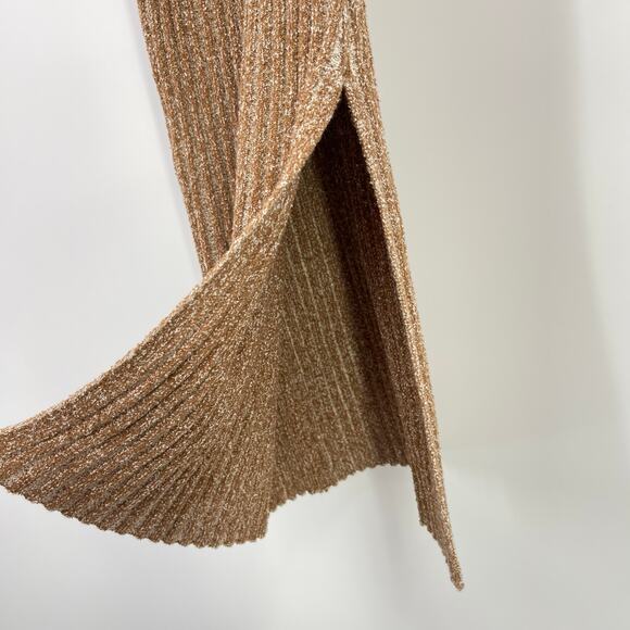 One Grey Day | NWT Dani Tank Dress in Falafel Tan Ribbed Knit Midi XS - Picture 7 of 11